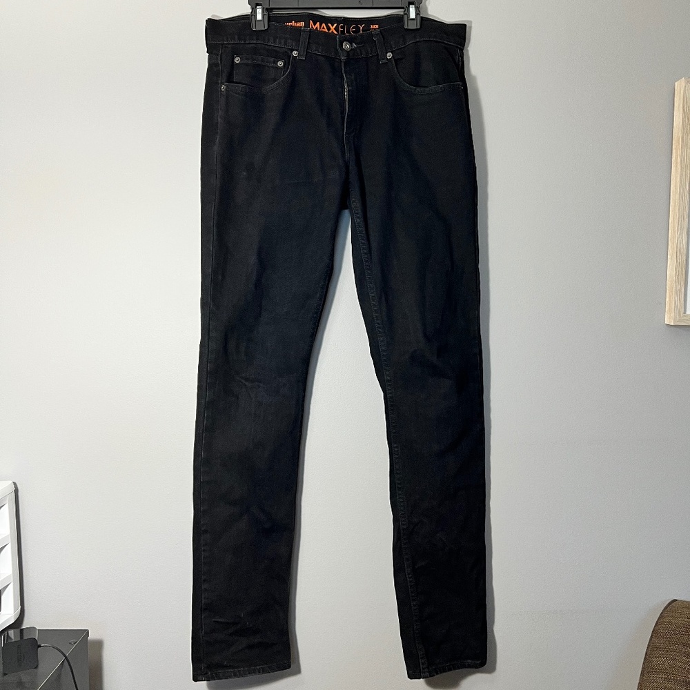 -Urban Pipeline- Men's Black Slim Fit Jeans